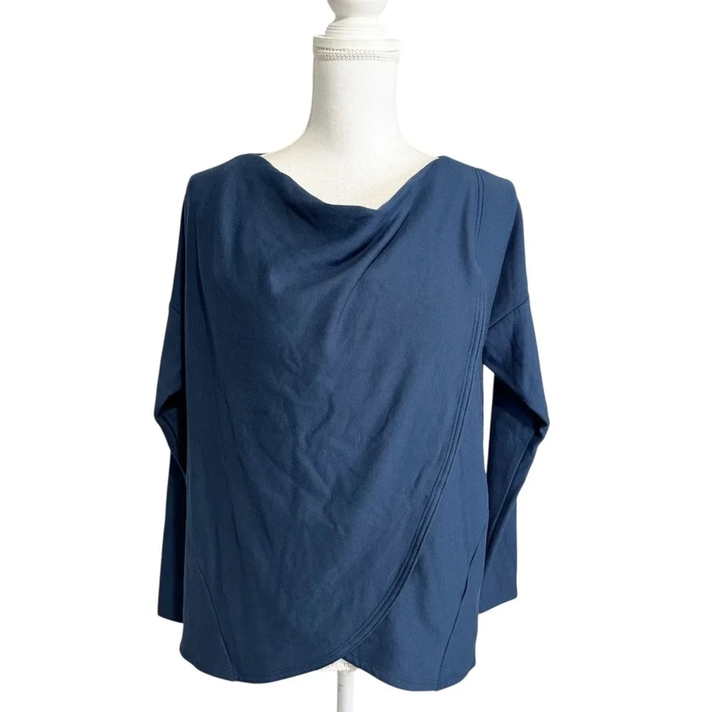 JJ Winks Womens Blue Knit Sweater Weather Top‎ Size XS Long Sleeve